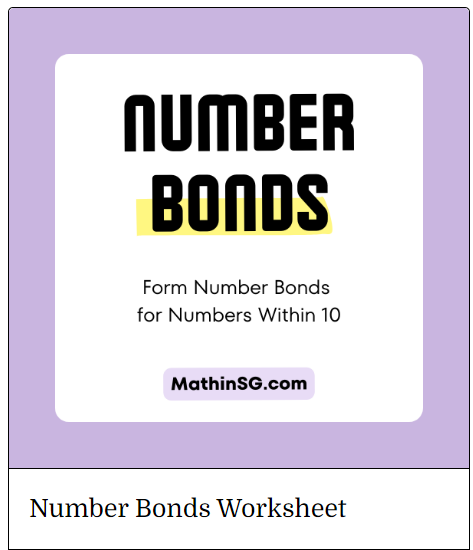 Number bonds worksheet