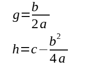 How to complete the square using the formulae for completing the square.